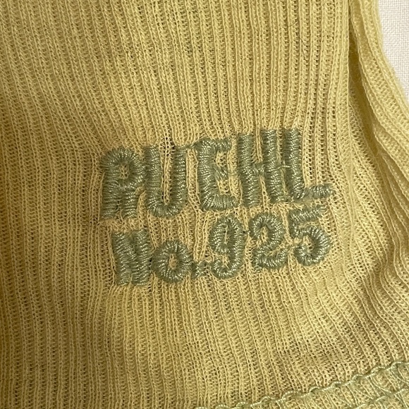 Ruehl No. 925 green layering Stretch Top XS vintage Long Sleeve  Scoop neck - Picture 4 of 9